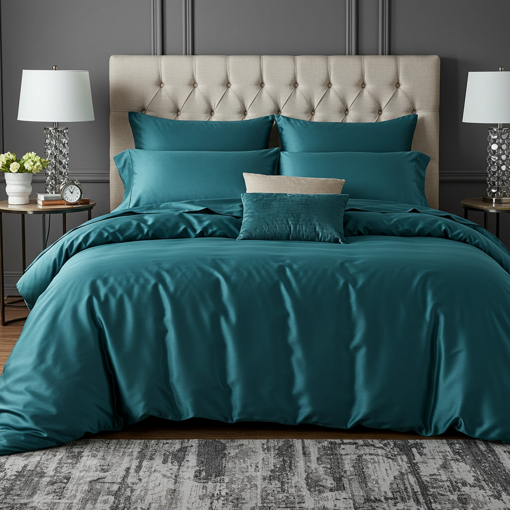 Charm Baumwolle Satin Kissenbezug Aus 100 Prozent Ägyptischer Baumwolle Mit 600 Fadendichte Und Seidigem Satinfinish