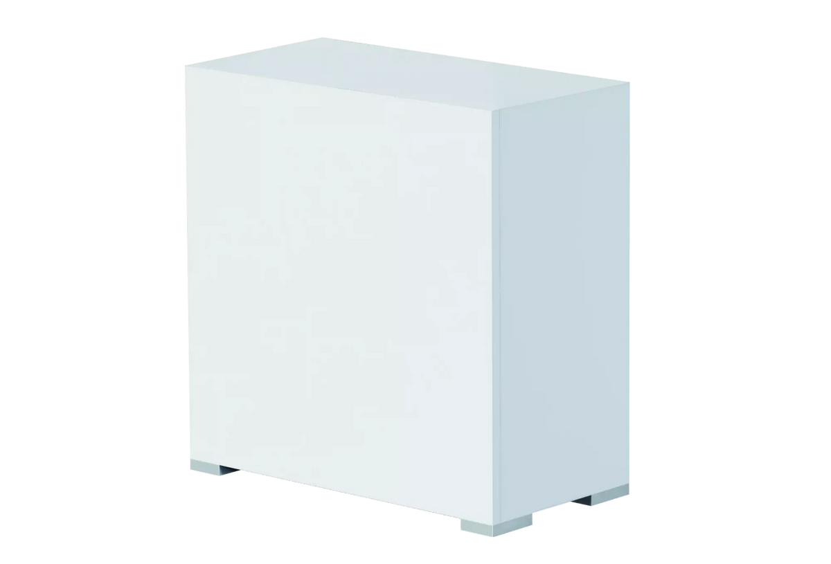 OASE StyleLine 125 cabinet white INT - moderner Aquarien-Unterschrank mit grifflosen Türen in Weiß.