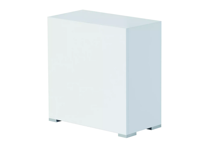 OASE StyleLine 125 cabinet white INT - moderner Aquarien-Unterschrank mit grifflosen Türen in Weiß.