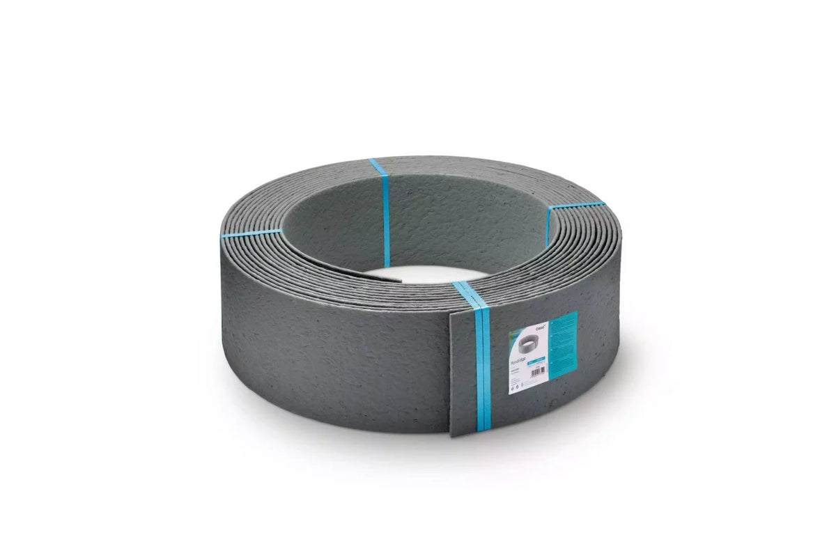 OASE PondEdge pond rim 19 cm, 25 m INT roll showcasing the durable pond edge material.
