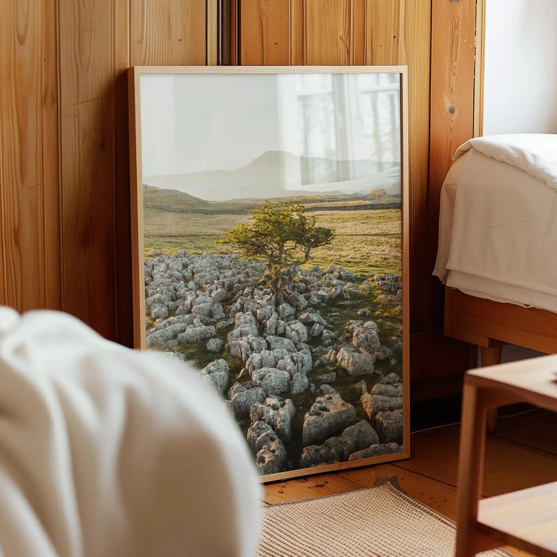Lone Tree, Ingleborough – Yorkshire Dales Wall Art Print by Chamonix Prints