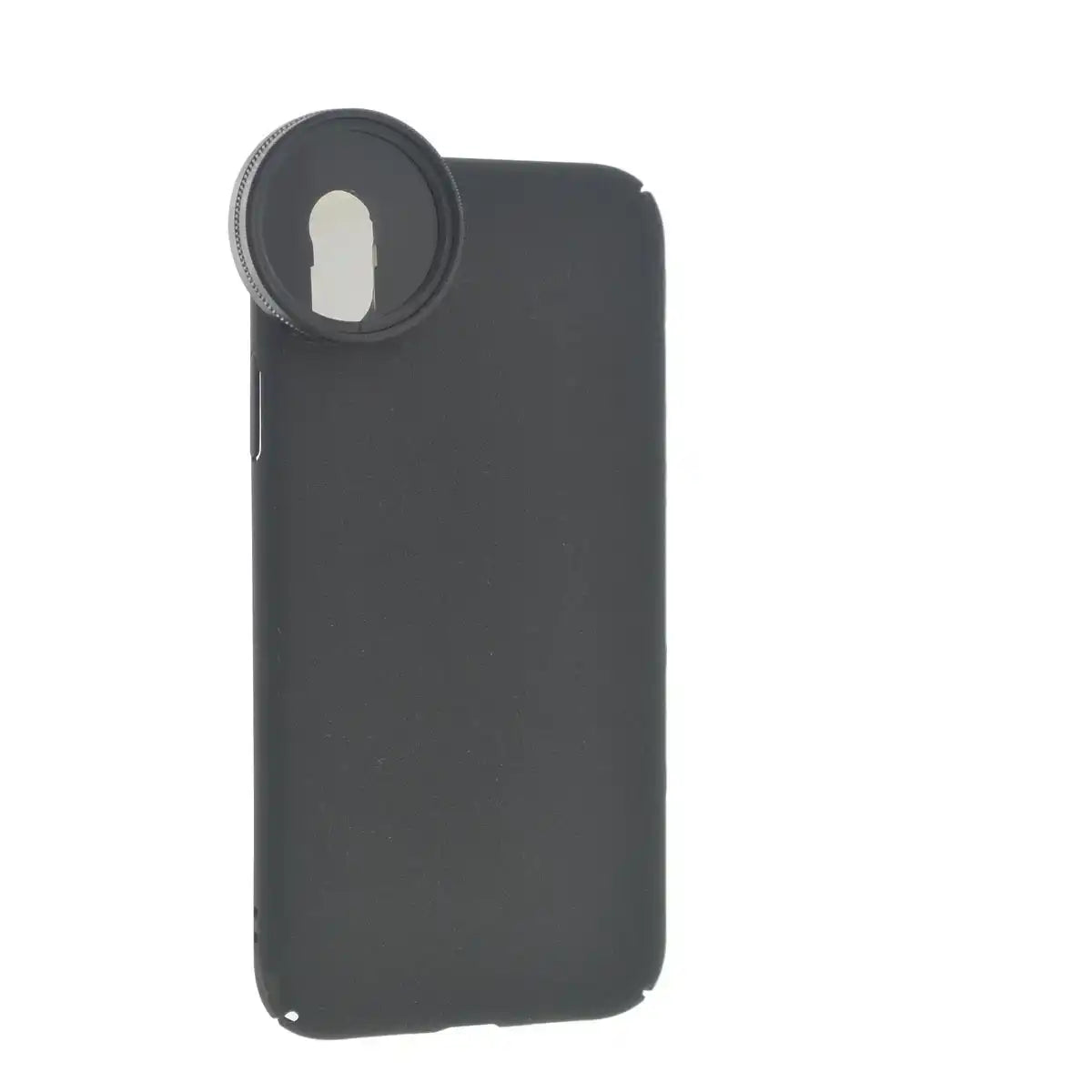 SYSTEM-S CPL Filter 37 mm Circular Polarizer für iPhone XS Max in Schwarz mit Hülle