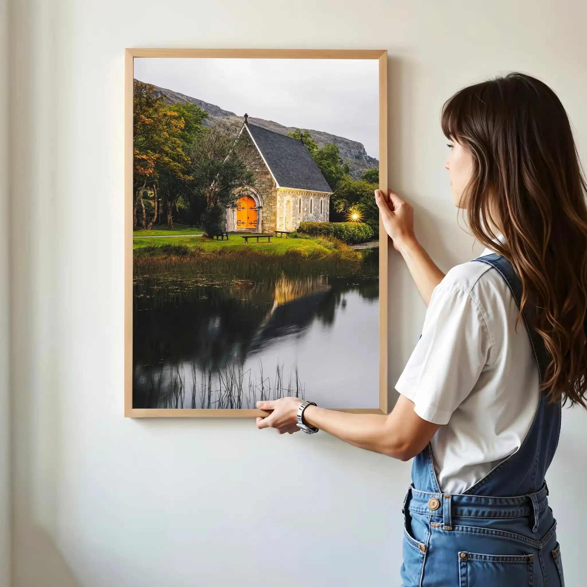 Gougane Barra Church Cork Wall Art Print – Irish Photography by Chamonix Prints