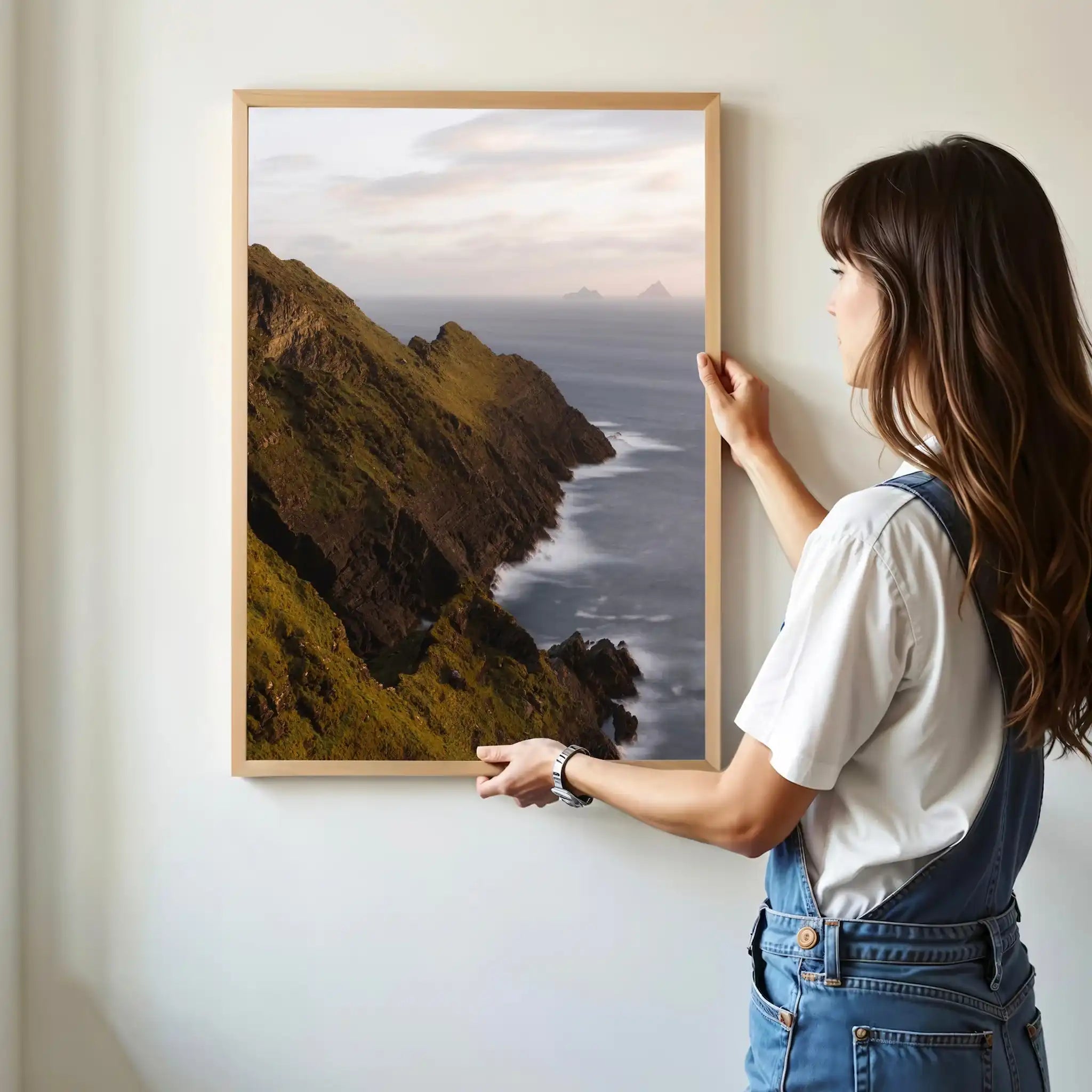 Kerry Cliffs Wall Art – Wild Atlantic Way Ireland Coastal Print by Chamonix Prints