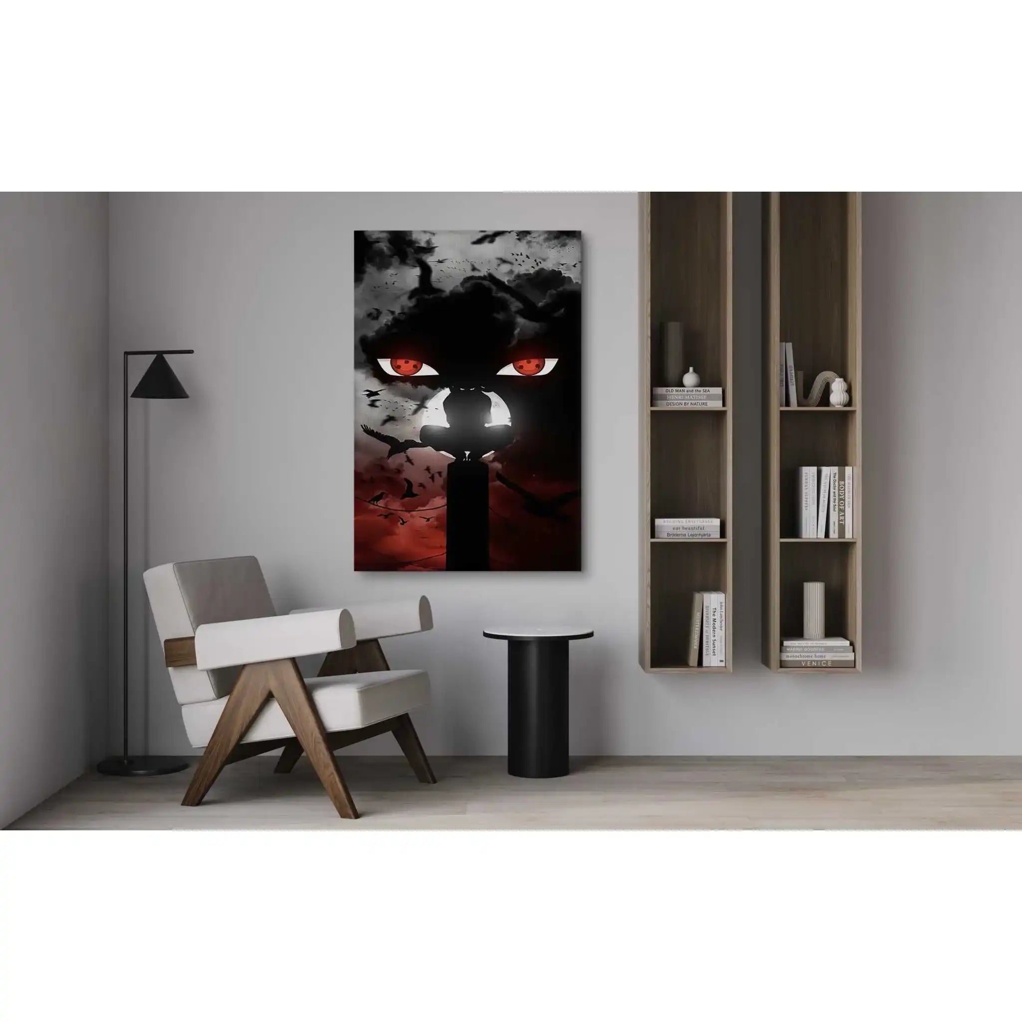 Itachi's Bloody Night - Anime Leinwandbild by SimpleCanvas