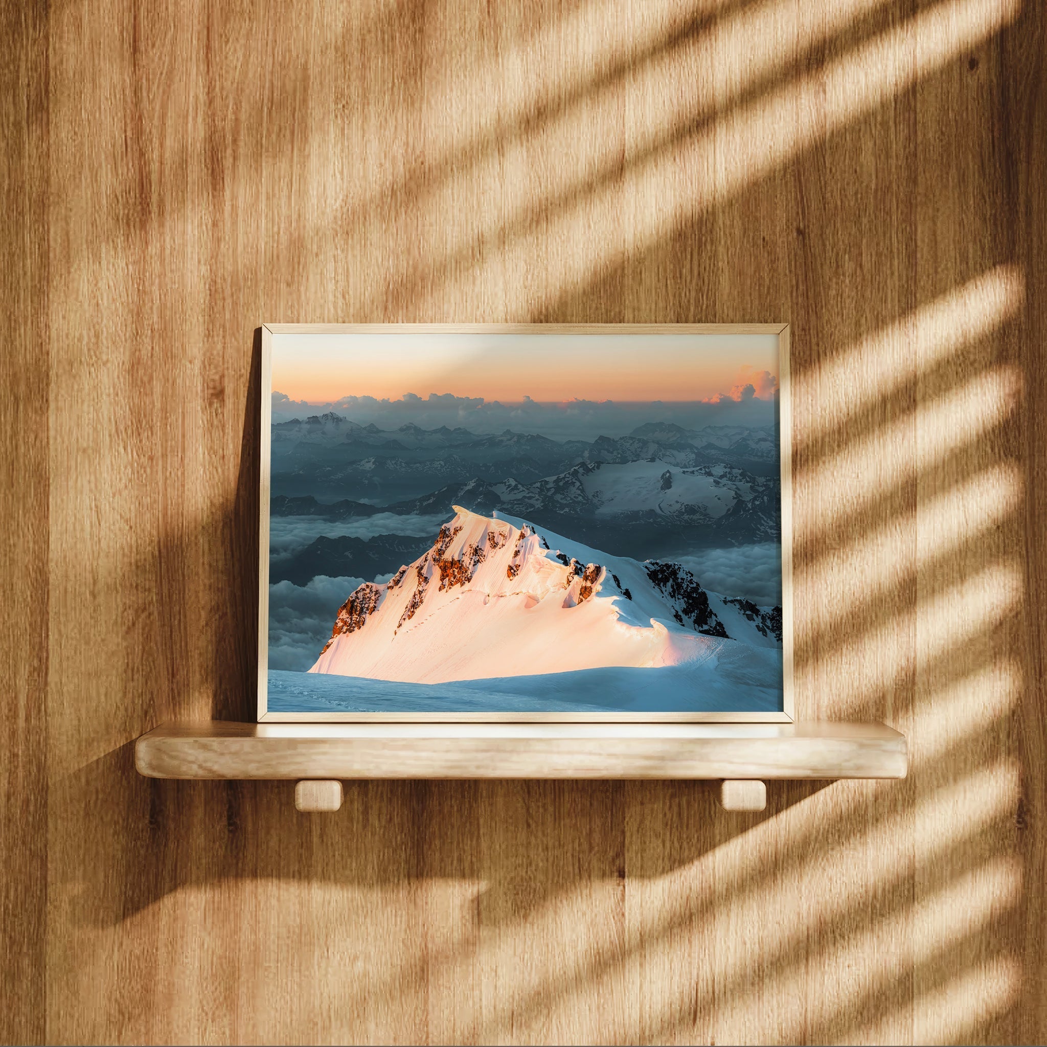 Monte Bianco di Courmayeur Sunrise - Mountain Wall Art