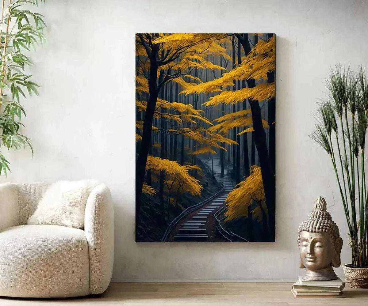 Japan autumn - Leinwandbild Japanisch by SimpleCanvas