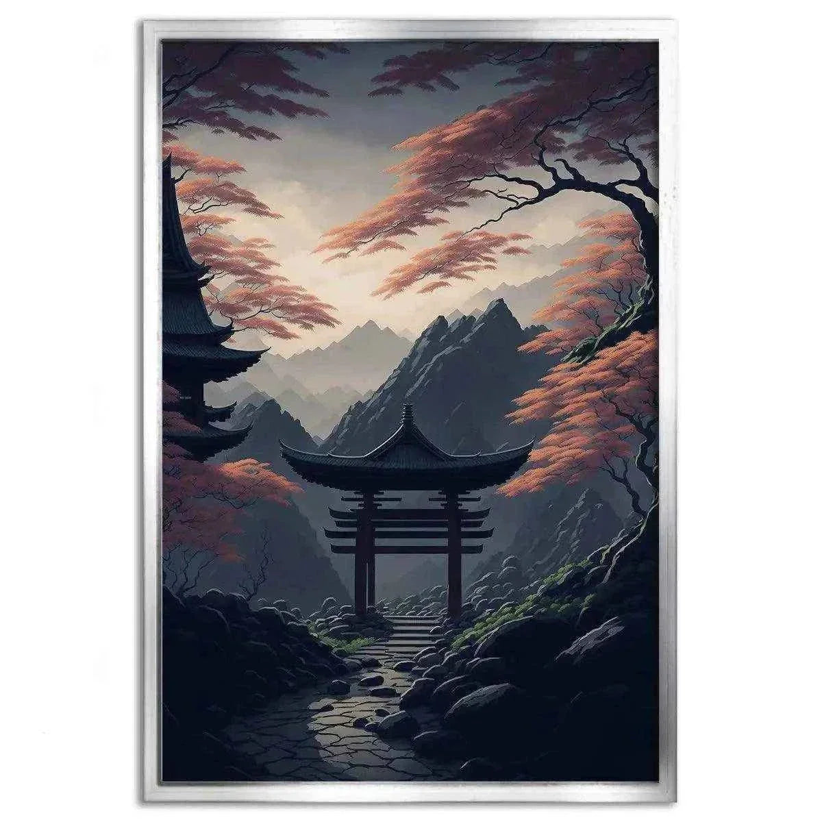 Japanischer Shrine - Leinwandbild Japanisch by SimpleCanvas