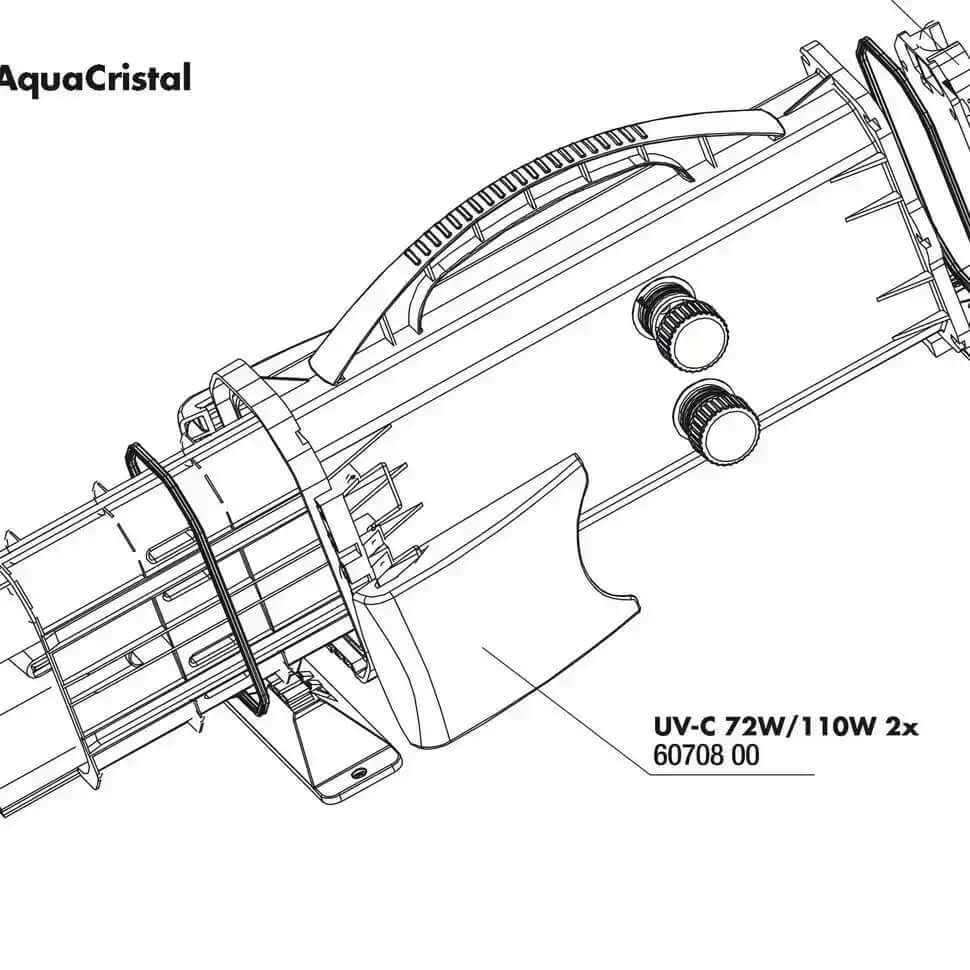 JBL AC UV-C 72/110W Verschlußclips Set