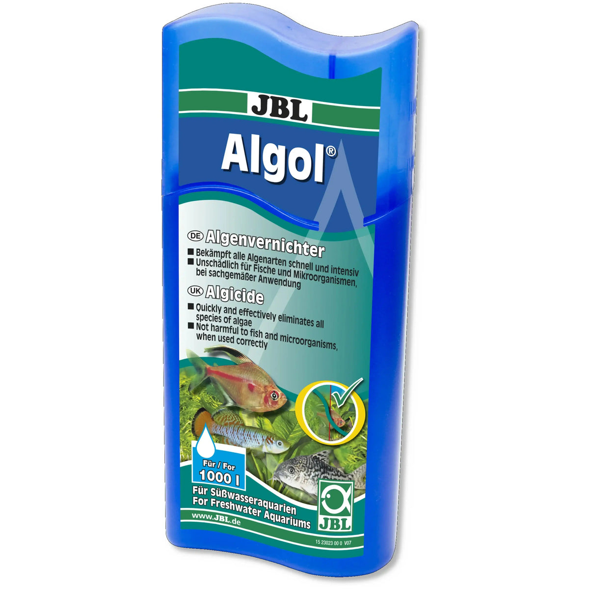 JBL Algol Algenvernichter 250ml Für Süßwasser Aquarien Bekämpft Alle Algenarten Schnell Und Effektiv