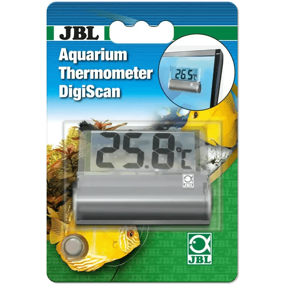 JBL Aquarium Thermometer DigiScan Digitales Außenthermometer Für Aquarium 0-40 Grad Celsius Mit Klettaufkleber
