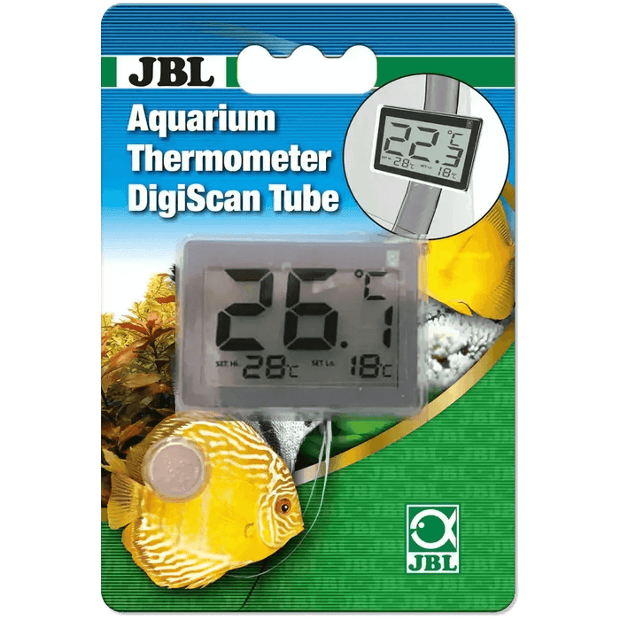 JBL Aquarium Thermometer DigiScan Tube Präzises Wasserthermometer Zur Montage Am Schlauch Für Aquarien
