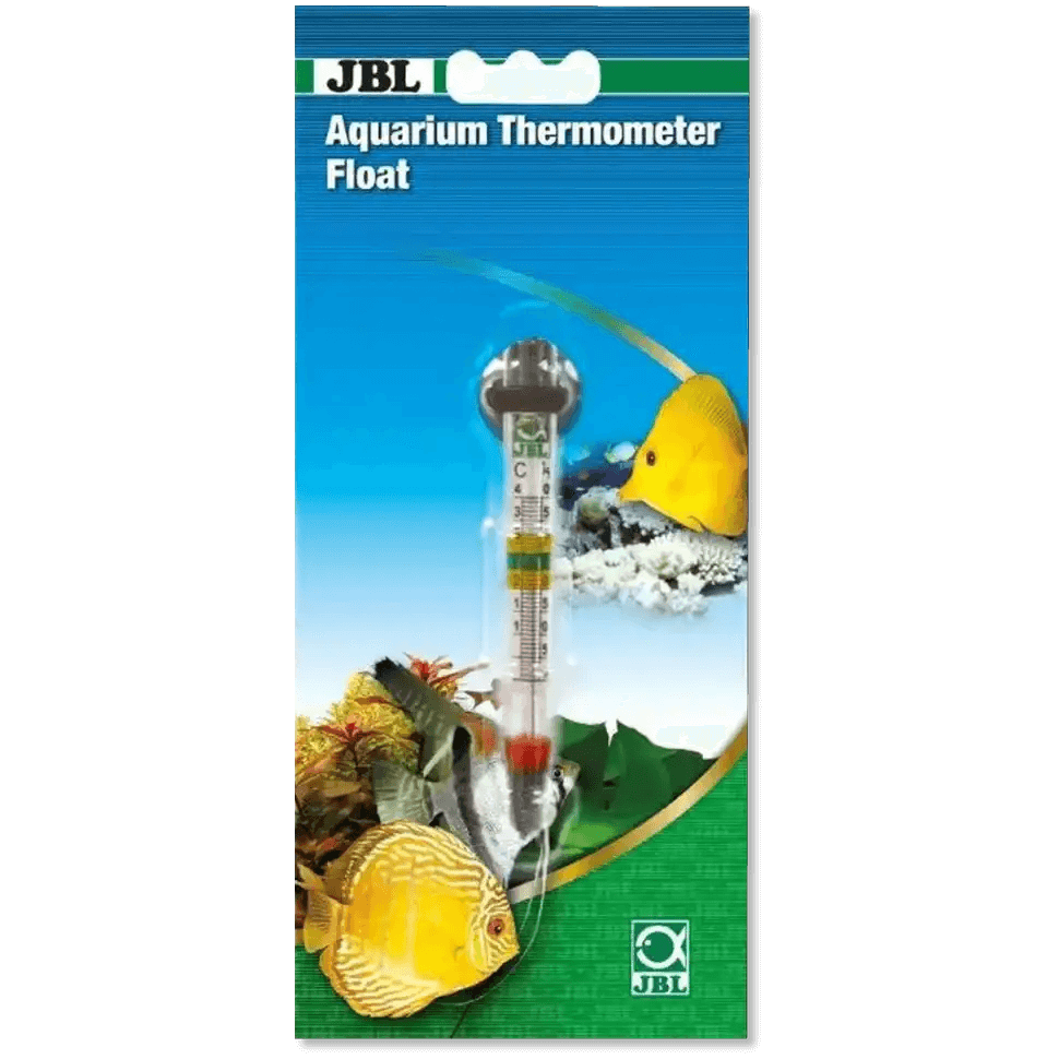 JBL Aquarium Thermometer Float Präzises Glasthermometer Für Aquarien Mit Saughalter Und Temperaturkennzeichnung