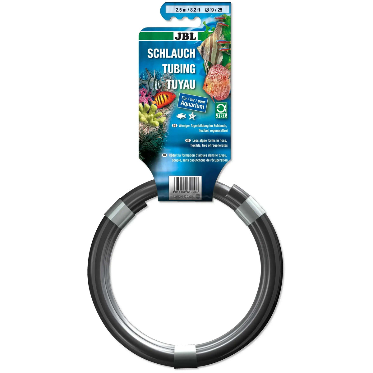 JBL Aquaschlauch Grau 19/25 mm Durchmesser 2,5 m Flexibler Wasser Schlauch Für Aquarium Teich