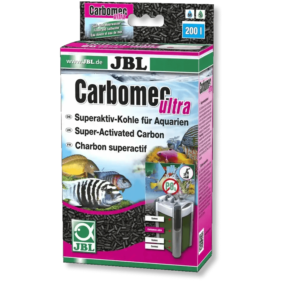 JBL Carbomec Ultra Aktivkohle Pellets 400 G Für Aquarienfilter Entfernt Verfärbungen Und Organische Verunreinigungen