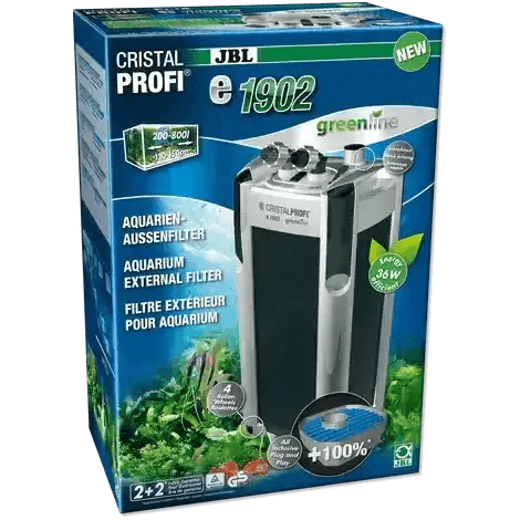 JBL CristalProfi E1902 Greenline Außenfilter Für Aquarien 200 Bis 800 Liter Fassungsvermögen 36W
