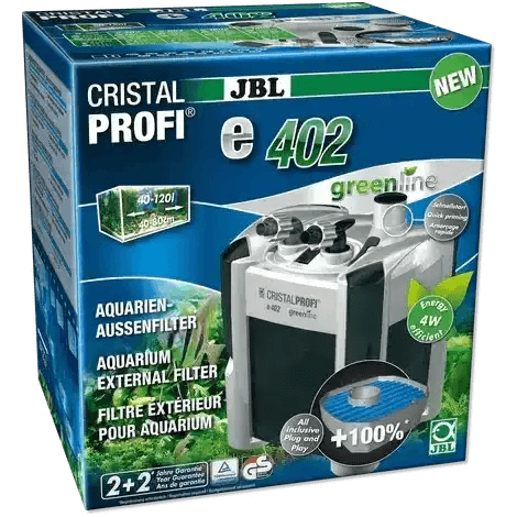 JBL CristalProfi e402 GreenLine Außenfilter Für Aquarium Frischwasser Pflanzentauglich Hochwertiger Filter