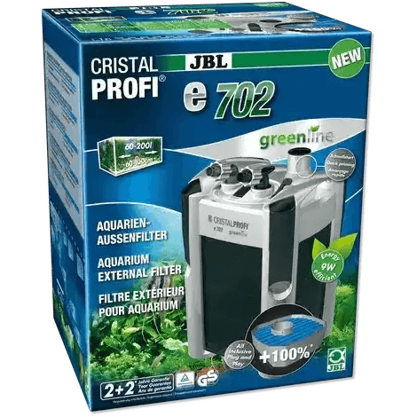 JBL Cristalprofi E702 Greenline Außenfilter Für Aquarium Hochwertige Wasserfiltration Für Fische Und Pflanzen