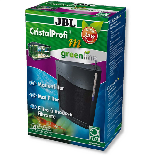 JBL CristalProfi M Greenline Mattenfilter Unterwasser Aquarienfilter Für 20 Bis 80 L Sauberes Gesundes Wasser