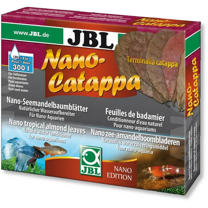 JBL Nano Catappa Seemandelbaumblätter Natürlicher Wasseraufbereiter Für Nano Aquarien