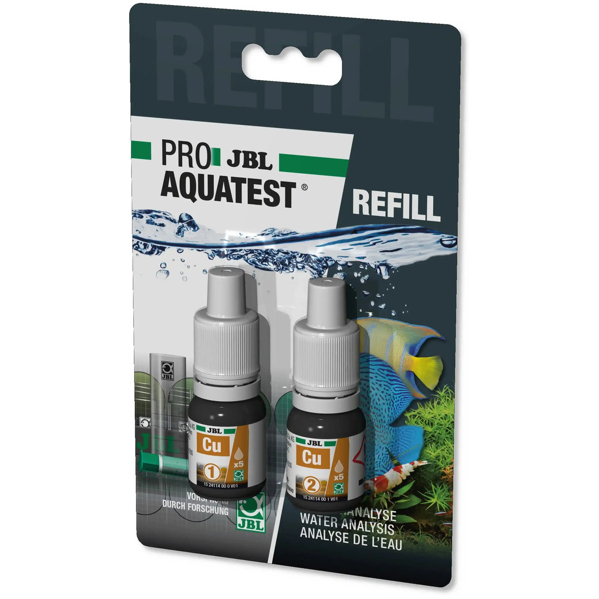 JBL ProAquaTest Cu Kupfer Refill Für Aquarien Und Teiche Wasseranalyse Schnelle Kontrolle Kupferwerte