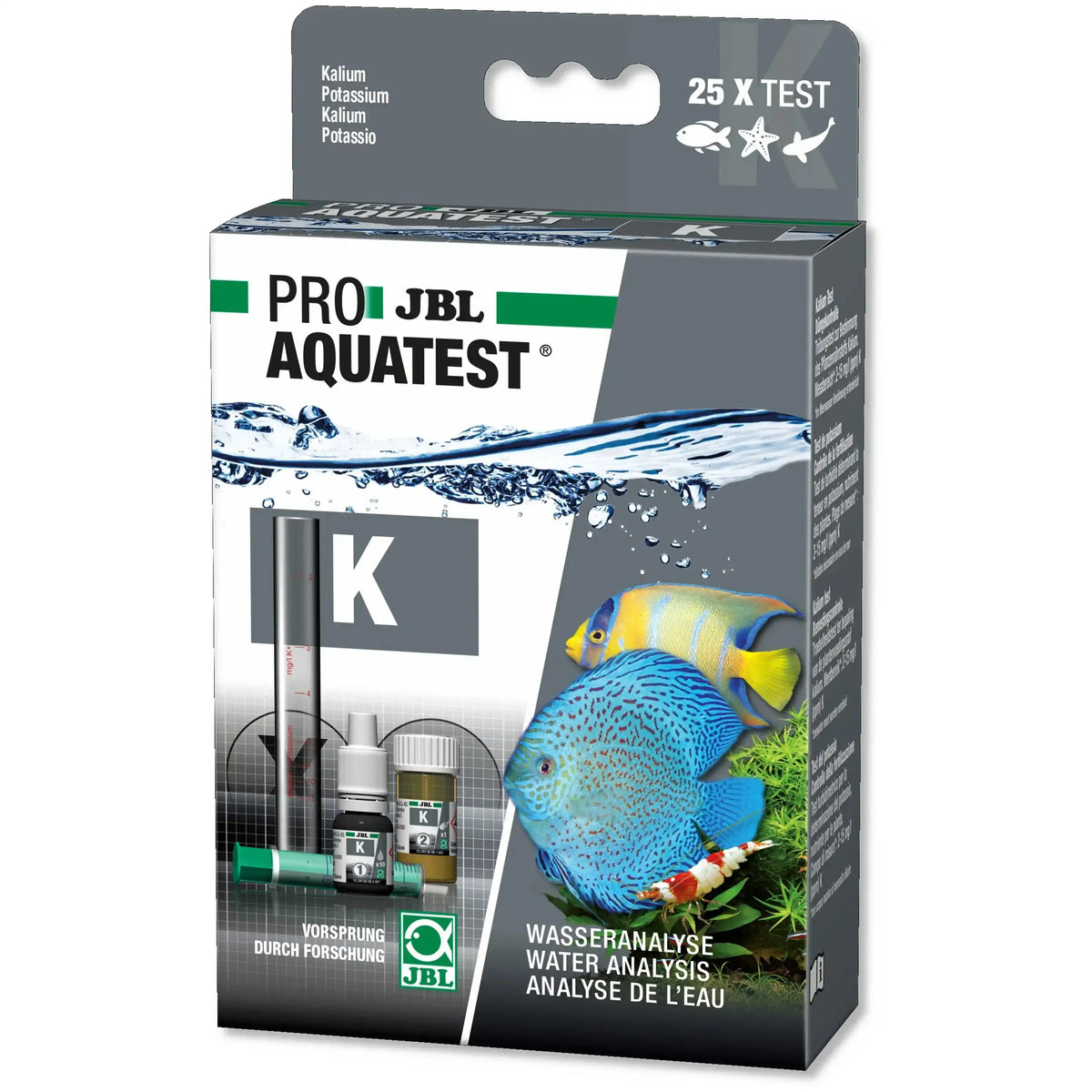 JBL ProAquaTest K Kalium Wassertest Für Süßwasser Aquarien Pflanzenaquarien Ca 25 Messungen