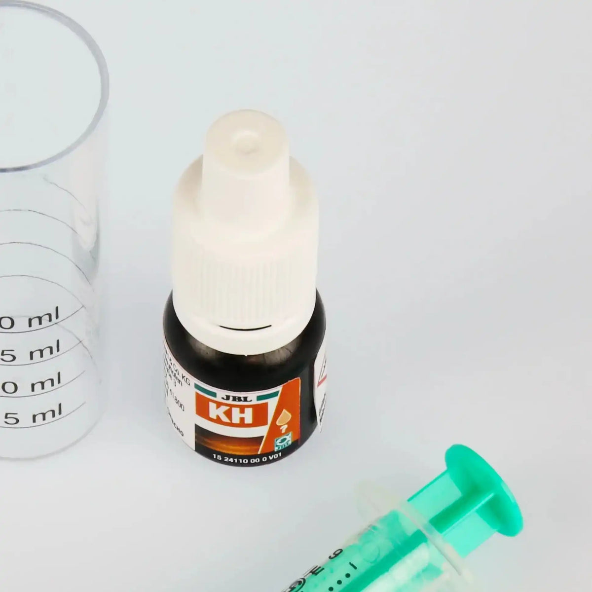JBL KH Karbonathärte Schnelltest Für Aquarien Und Teiche Mit Reagens Und Kunststoffküvette