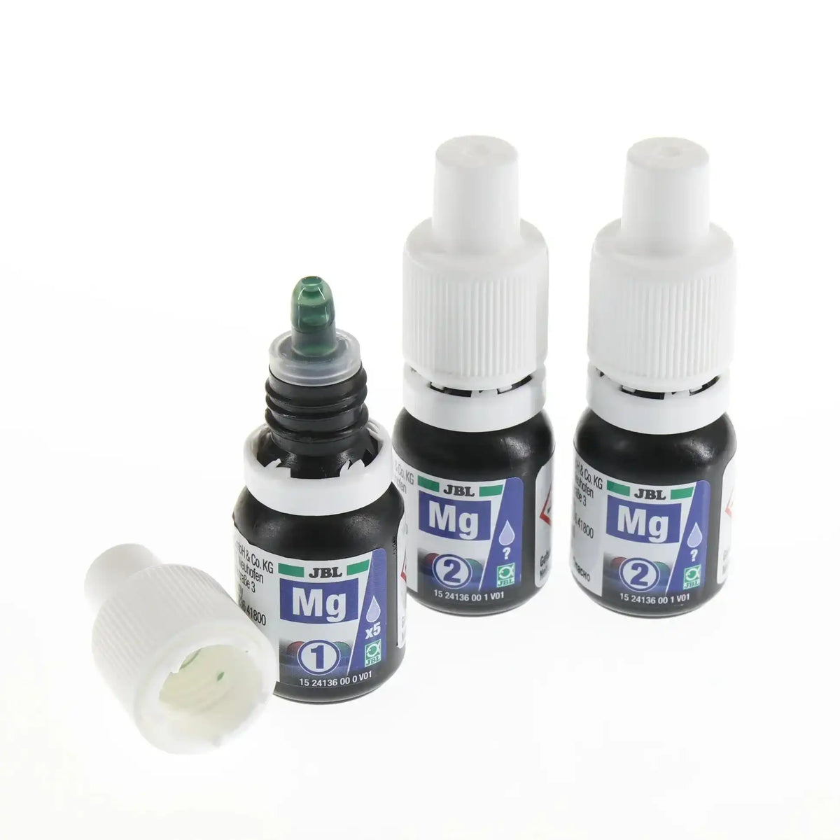 JBL ProAquaTest Mg Ca Magnesium Calcium Nachfüllset Für Aquarien Zur Einfachen Wasserwertkontrolle Und Korallenwachstum