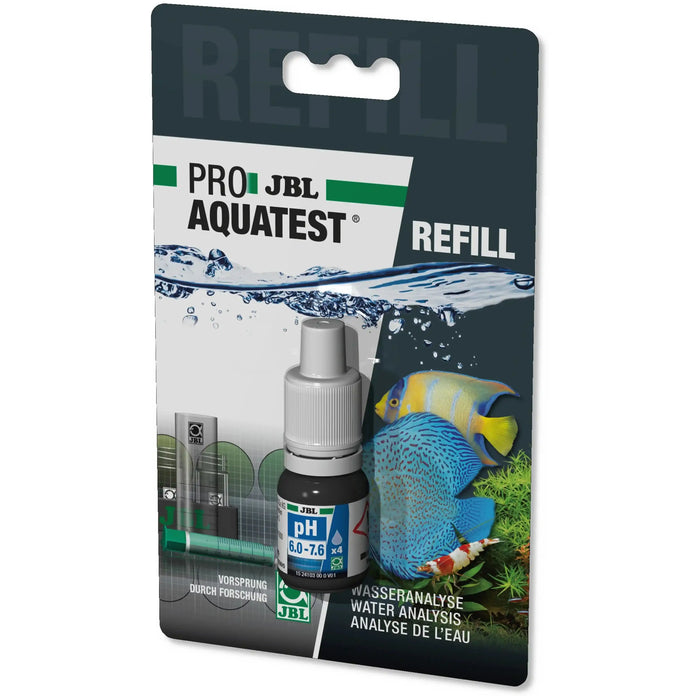JBL ProAquaTest pH 6,0-7,6 Nachfüllset Für Aquarienwasseranalyse Schnelltest Farbskala Reagens