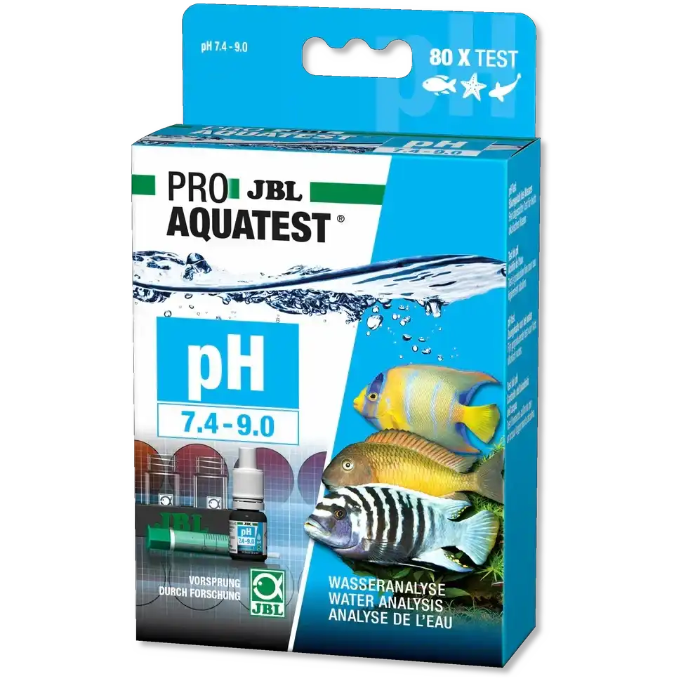 JBL ProAQUATEST pH 7,4-9,0 Refill Fuer Aquarien Und Teiche - Schnelltest Zur Wasseranalyse
