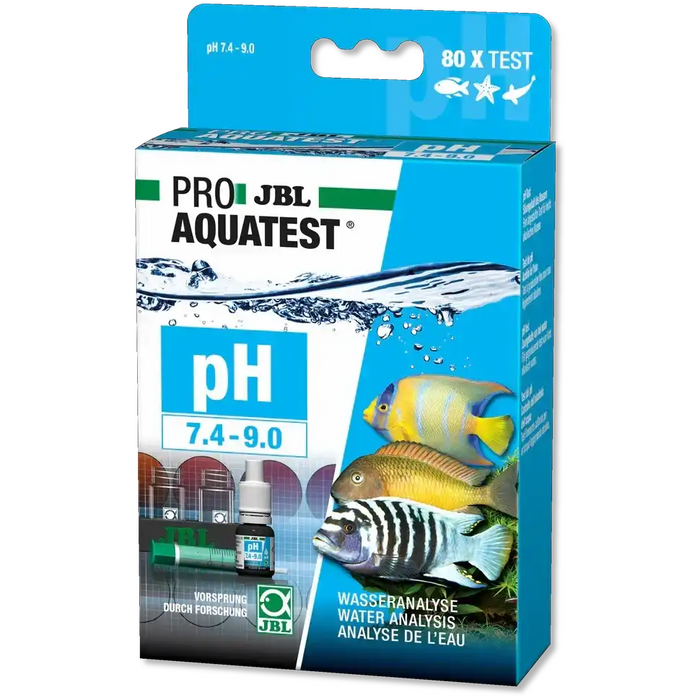 JBL ProAQUATEST pH 7,4-9,0 Refill Fuer Aquarien Und Teiche - Schnelltest Zur Wasseranalyse