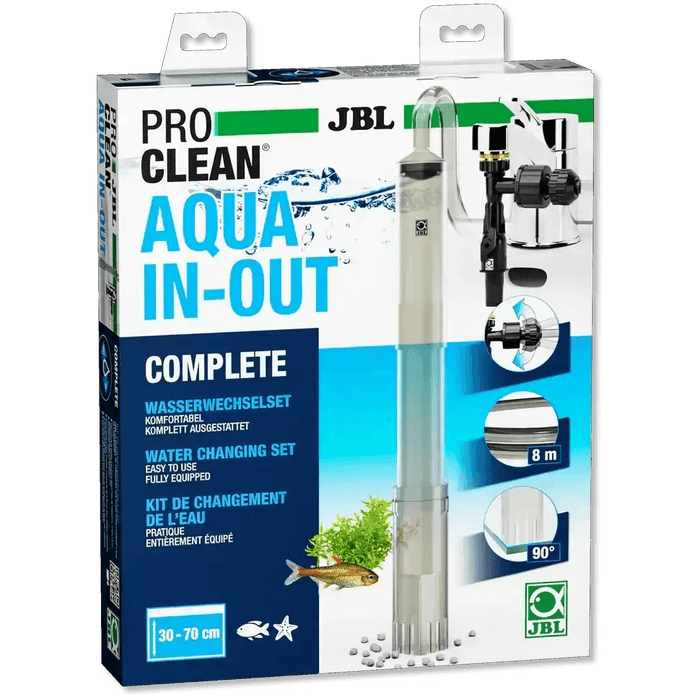 JBL ProClean Aqua In Out Complete Wasserwechsel Set Mit Mulmglocke Und 8 m Schlauch Für Aquarium 30-70 cm