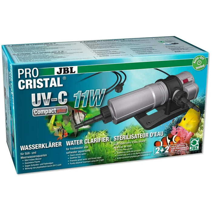 JBL ProCristal UV-C Compact Plus 11W Wasserklärer Für Süßwasser Und Meerwasseraquarien TÜV Geprüfter Sicherheitsschalter