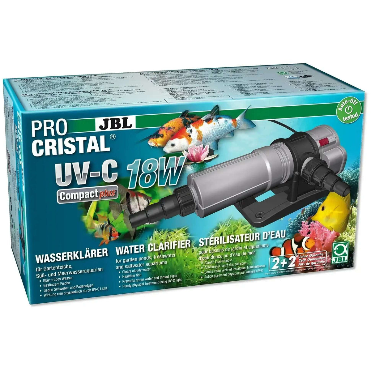 JBL ProCristal UV C Compact Plus 18W Wasserklärer Für Süßwasser Und Meerwasser Aquarien