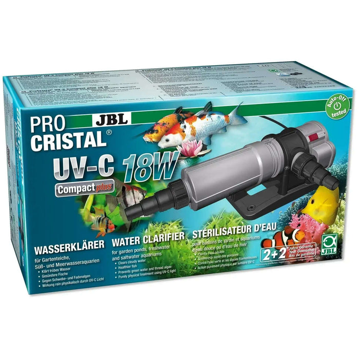 JBL ProCristal UV C Compact Plus 18W Wasserklärer Für Süßwasser Und Meerwasser Aquarien