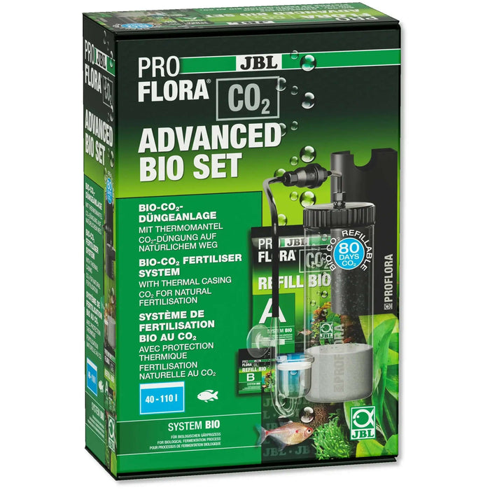 JBL ProFlora CO2 Advanced Bio Set Biologische CO2 Düngung Für Aquarienpflanzen Mit Reaktor Thermoschutz Zubehör