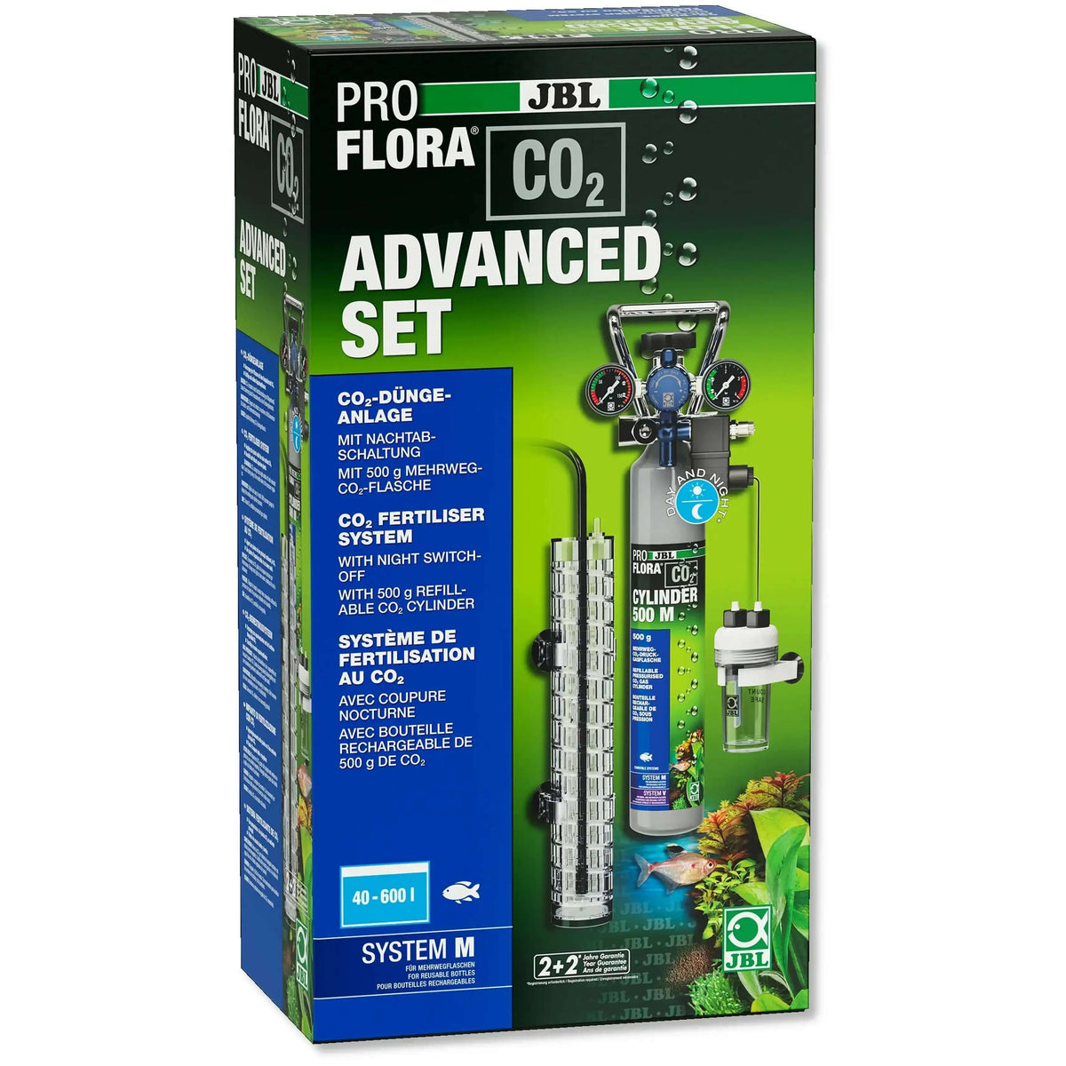 JBL ProFlora CO2 Advanced Set M CO2 Düngesystem Für Süßwasser Aquarien 40 Bis 600 Liter Mit Nachtabschaltung