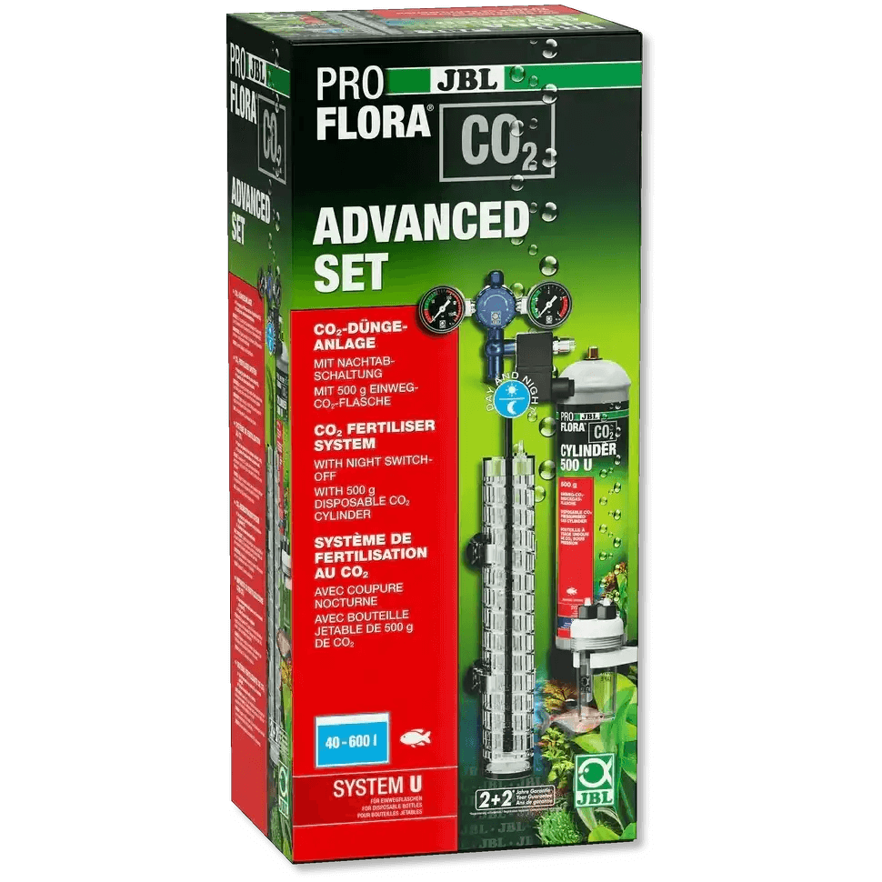 JBL ProFlora CO2 Advanced Set U CO2-Düngesystem Für Süßwasser-Aquarien 40–600 L Mit Nachtabschaltung