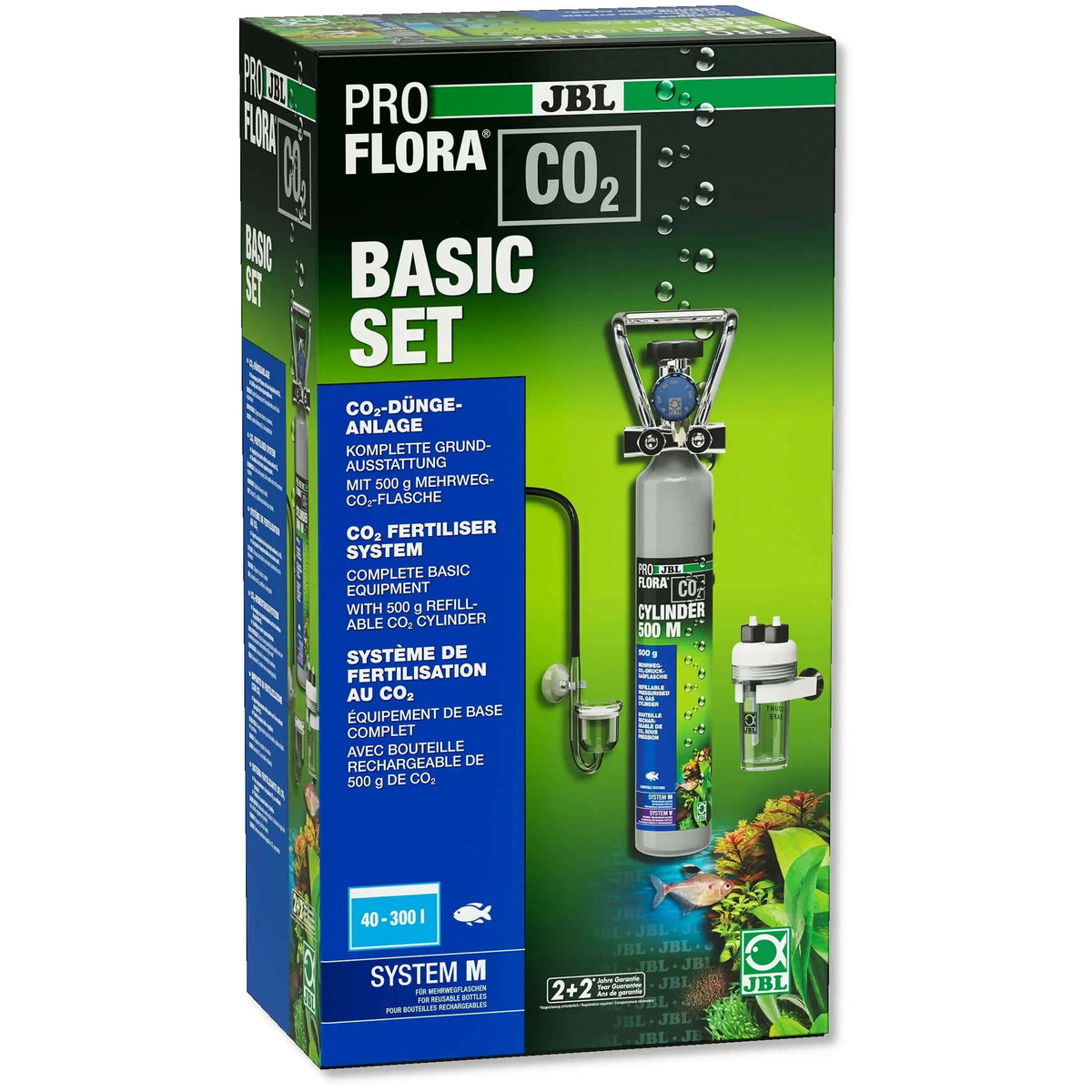 JBL ProFlora CO2 Basic Set M Komplettes CO2 Dünge System Für Süßwasser-Aquarien 40 Bis 300 L