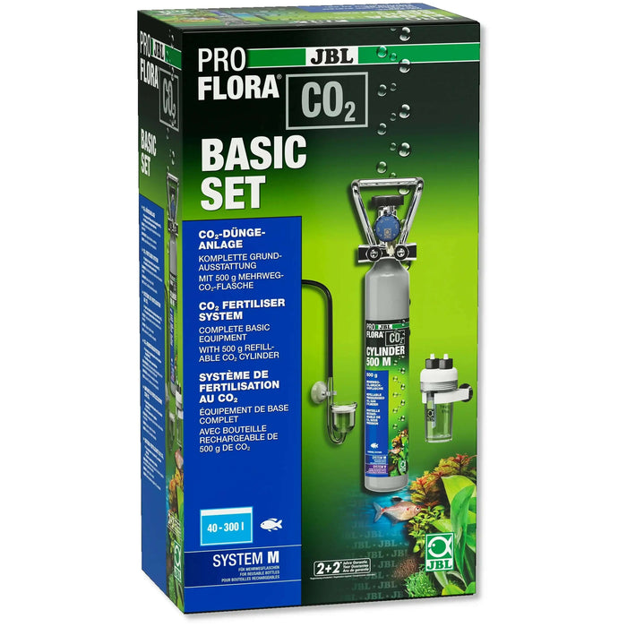 JBL ProFlora CO2 Basic Set M Komplettes CO2 Dünge System Für Süßwasser-Aquarien 40 Bis 300 L