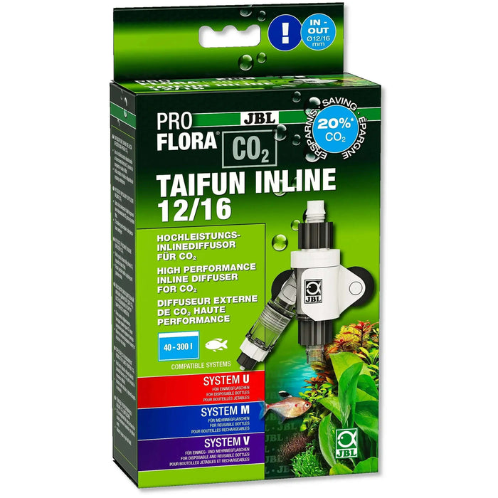 JBL ProFlora CO2 Taifun Inline 12/16 Hochleistungs Diffusor Für CO2 Aquarienpflanzen