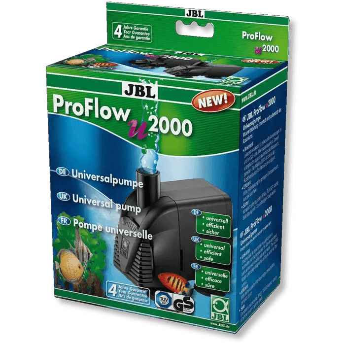 JBL ProFlow U2000 Universalpumpe 2000 Liter Pro Stunde Für Aquarium Und Terrarium Innen Und Außenpumpe