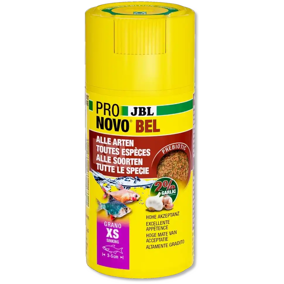 JBL Pronovo Bel Grano XS Sinkendes Aquarienfischfutter 100 ml Prebiotisch Für Gesunde Verdauung