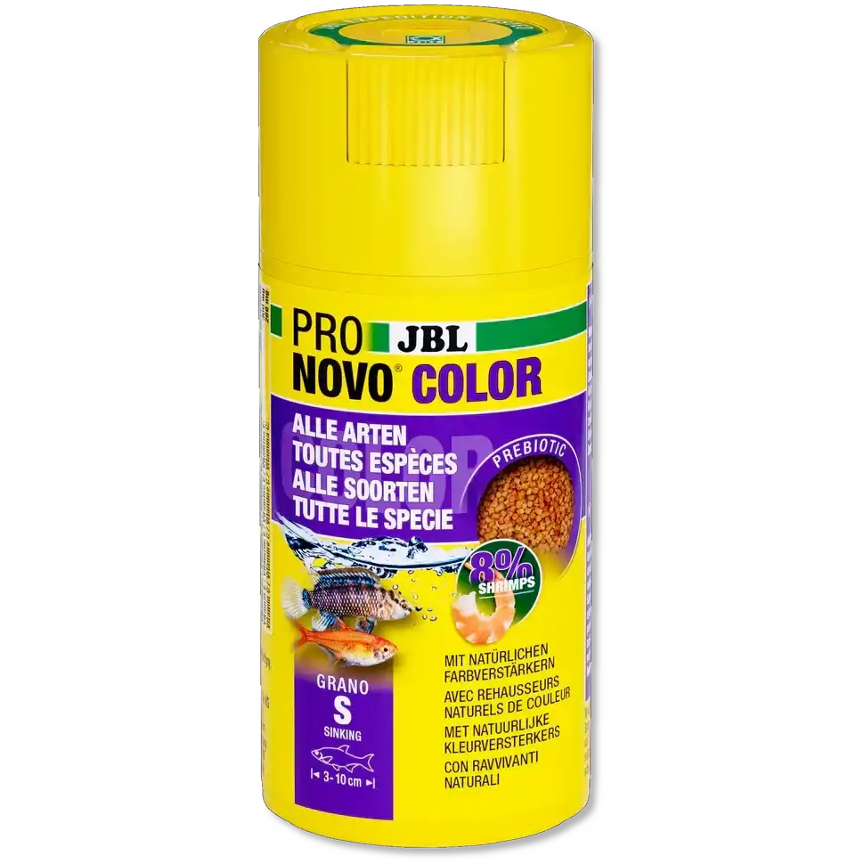 JBL Prono Color Grano S 100 ml Aquarienfischfutter Mit Astaxanthin Natürliche Rohstoffe Und Prebiotika