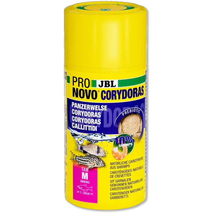 JBL Pro Novo Corydoras Tab M 100 ml Hauptfutter Für Panzerwelse Corydoras Aspidoras Brochis Scleromystax Dianema