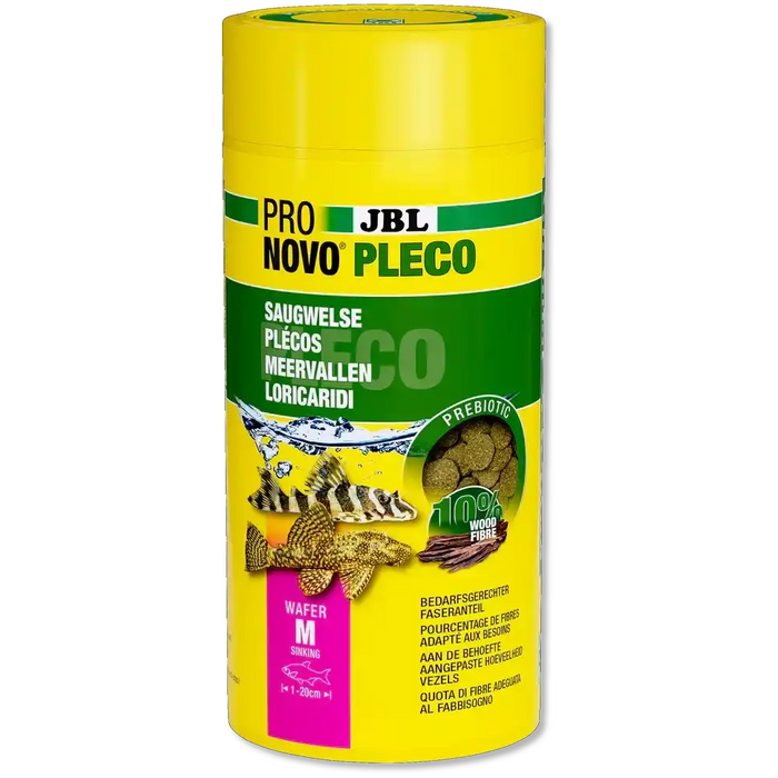 JBL ProNovo Pleco Wafer M 1000 Ml Futterwafer Für Saugwelse Antennenwels Mit Holzanteil Für Natürliche Ernährung