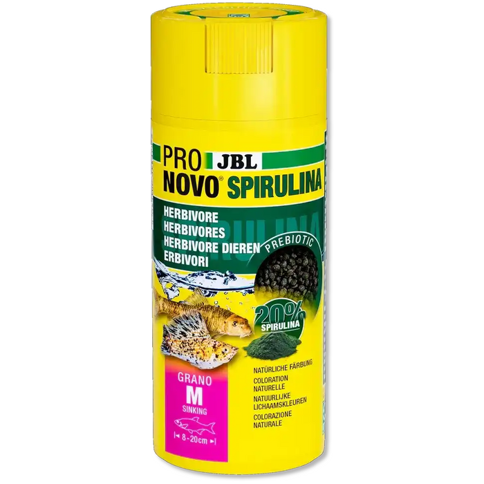 JBL PRONOVO SPIRULINA GRANO M 250ml Spirulinaalgen-Futtergranulat