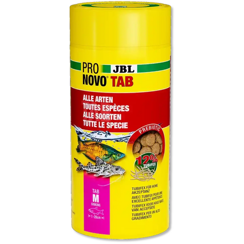 JBL ProNovo TAB M Futtertabletten Für Bodenbewohnende Fische 1000 ml Natürliche Rohstoffe Ohne Zusatzstoffe