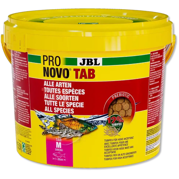 JBL Pro Novo Tab M 5,5l Sinkende Tablette Für Alle Fischarten Naturnahe Rohstoffe Ohne Künstliche Zusätze