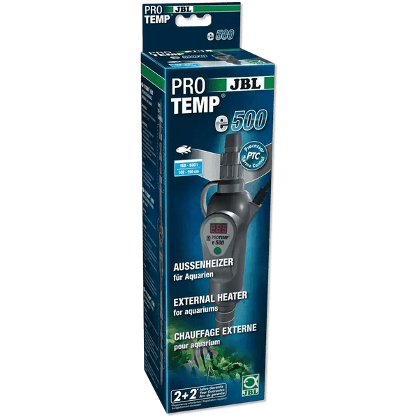 JBL PROTEMP E500 Durchlaufheizer Außenheizer Für Aquarien 160-600 L Mit Temperaturregelung PTC
